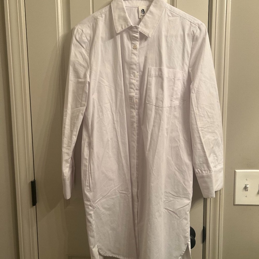 Vici White Button Down Dress